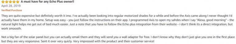 AXIS Gear Amazon review