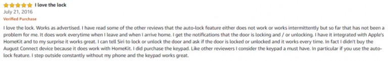 August Home Amazon Review 1