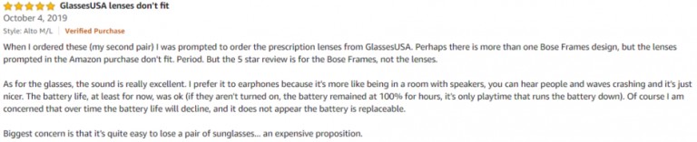 Bose Alto Amazon review 3