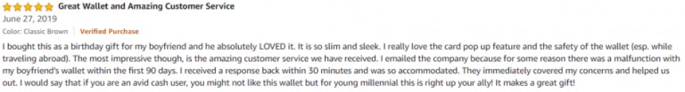 Ekster Parliament Amazon review 2