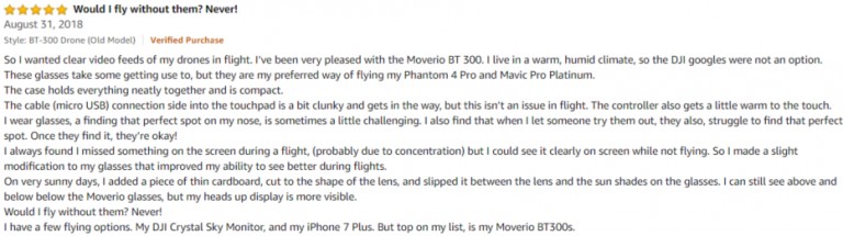 Epson Moverio Amazon review