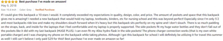 MATEIN Amazon review 3