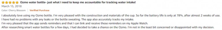 Ozmo Amazon review 2