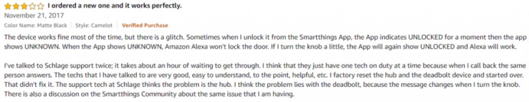 Schlage Connect Century Amazon Review 2