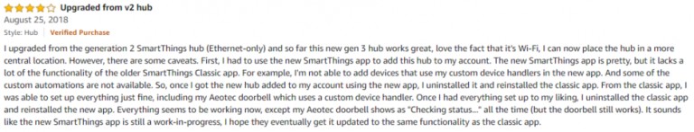 SmartThings Hub 3 Amazon review 2