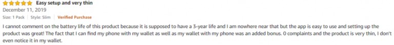 TIle Amazon review