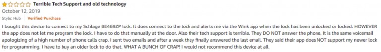 Wink Hub Amazon review 2
