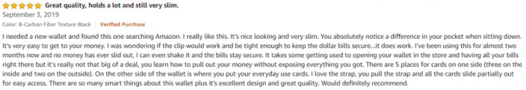Zitahli Amazon review 2