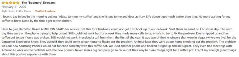 Hamilton Beach Amazon review 2