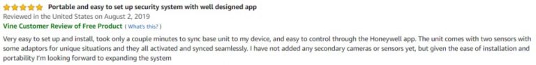 Honeywell Smart Home Security-Starter Kit Amazon review 3