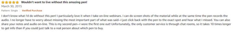 Livescribe 2GB Echo Smartpen Amazon review 3