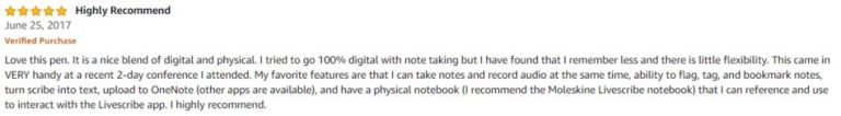 Livescribe 3 smartpen Amazon review