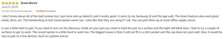 Livescribe Aegir smartpen Amazon review 2