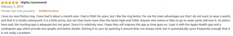 Motiv Amazon review 5