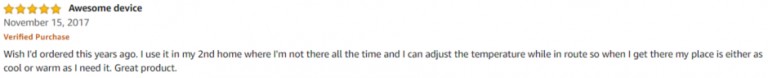 Nest self learning Thermostat Amazon review 3