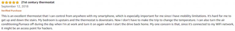 Nest self learning Thermostat Amazon review
