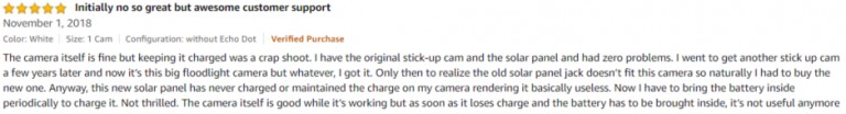Ring Spotlight Amazon Review 3