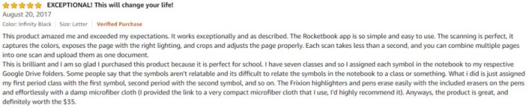Rocketbook Smart Reusable Notebook Amazon Review