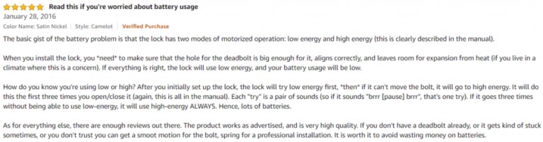 Schlage Connect Century Amazon Review 4