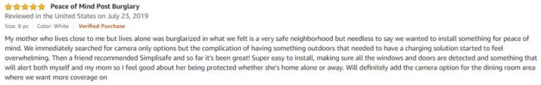 SimpliSafe Wireless Home Security System Amazon review 2