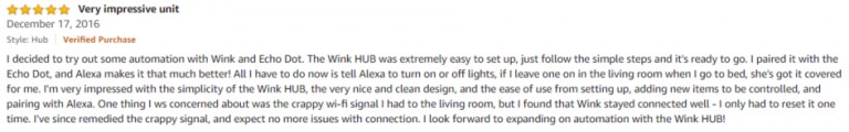 Wink Hub 2 Amazon Review 4