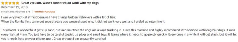 iRobot Roomba 675 Amazon review 2