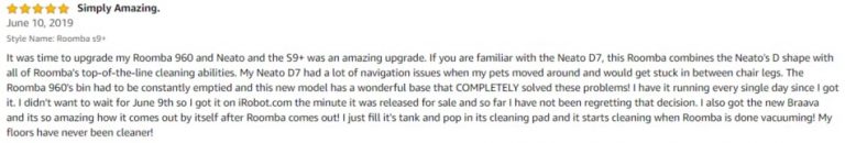 iRobot Roomba S9+ Amazon review