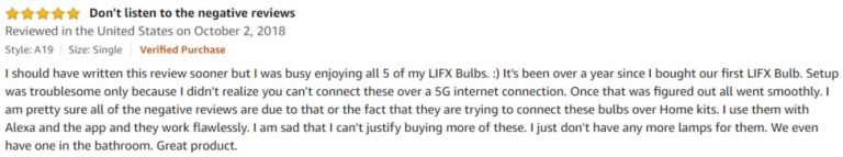 LIFX 1100 Lumen Amazon review 3