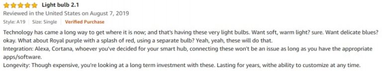 LIFX 1100 Lumen Amazon review