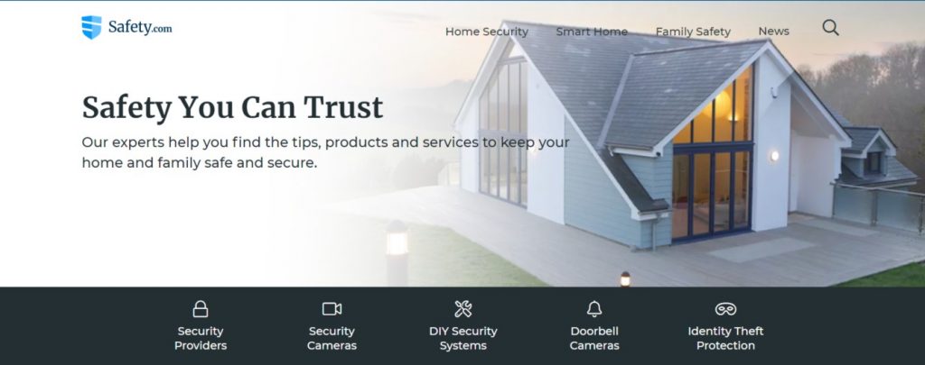 Safety homepage